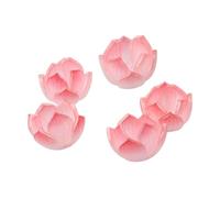 Fcnjsao 5pcs Jewelry Components Water Lilys Flower/Leaf Ornament Handmade Resin Craft Materials for Jewelry Making and