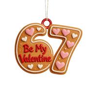 Fcnjsao Acrylic Number Shape Valentines Tree Ornament for Door Wall Tree Display Birthday Anniversary Wedding Celebration Acrylic Decoration