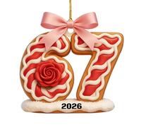 Fcnjsao Acrylic Number Shape Valentines Tree Ornament for Door Wall Tree Display Birthday Anniversary Wedding Celebration Acrylic Decoration