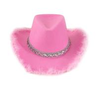 Fcnjsao Bride Party Hat Sequins Panama Hat For Cocktail Parties Vacation Stylish Sequins For Comedian Cowboy Hats For Women