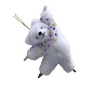 Fcnjsao Charm Dancing Bear Plush Pendant Cartoon Bear Keychain Pendant for Bags and Car Suitable for Kids and Adult Present