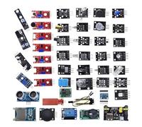 Fcnjsao Complete Sensorings Starter Kits With 45 Essential Module For Robotics Coding Projects Contains Humidity Infrareds LED Flame Detection Tools Sensorings Module
