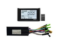 Fcnjsao Electric Bike Electric Scooter LCD Instrument Panel SW900 Display Meter 24/36/48V Connectors 5Pin With 30Amp Controller