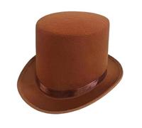 Fcnjsao Felts Magicians Top Hat For Adults Butlers Costume Ringmasters Sterevunk Victorian Hats Dressing Up Party Hats Gift Magicians Top