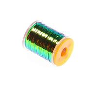 Fcnjsao Fly Tying Flat Peacocks Tinsel Spool Flat Metallic Fly Tying Tinsel Saltwater Flashing Fly Tying Materials Easy To Use
