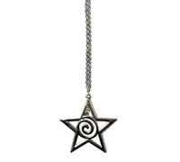 [Fcnjsao] Hip Spiral Rune Necklace Y2K Hollow Star Necklace Y2K Jewelry Personalized Clavicle Women Necklace Personalized Hollow Star Necklace