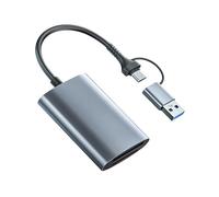 Fcnjsao Professional Type B Card Adapters 10Gbps Speed Metal Construction Across Platform Compatibility Offices Use CFast Card Reader