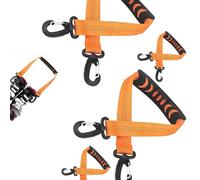 Fcnjsao Set of 4 Heavy Type Ski Boot Straps Polyester Texture Suitable for Secure Attachments of Ski Gear in Severe Conditions Polyester Ski Binder