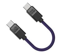 Fcnjsao Short 240W Double USB C Charging Cable Powerful 3.1 Quick Charging Data Line For Multiple Devices