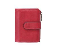 Fcnjsao Short Blocking Wallet Compact Size For Travel Multiple Compartments Practical PU Leather Coin Purse Women’s Accessory Stylish Blocking Trifold Cash Organizer