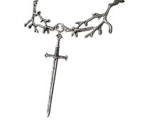 Fcnjsao Unique Amulet Sword-Pendant Necklace For Women Y2k Clavicle Chain Hip Hop Tree Branch Chain Jewelry Women Men Gothic Necklaces Choker