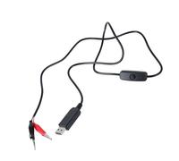 Fcnjsao USB To 9V Power Cable USB5V2A To 9V Clips Cord With Power Control Button For Various Electronic Devices