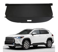 FCNNYBF Car Retractable Rear Trunk Parcel Shelf for Toyota Corolla Cross 2020 2021 2022 2023, Rear Boot Cargo Cover Luggage Cargo Shield Partition Cover Accessories