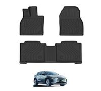 FCNNYBF Rubber Car Mats for Toyota BZ4X 2023 2024, All Weather Tailored Fit Waterproof Rubber Car Floor Mats Set Anti Slip Carpet Accessories