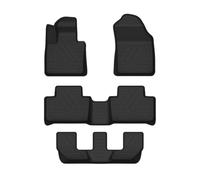 FCNNYBF Rubber Car Mats for Volvo XC90 7 seats 2015-2020 2021 2022 2023 2024, All Weather Tailored Fit Waterproof Rubber Car Floor Mats Set Anti Slip Carpet Accessories