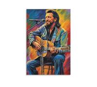 FCOJE Country Folk Singer Waylon_Jennings (1) Poster Print Decorative Painting Canvas Wall Art Living Room Posters Bedroom Painting 16x24inch(40x60cm)
