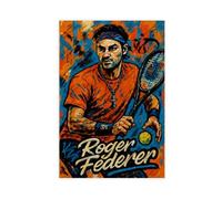 FCOJE Famous Tennis Players No. 24 Roger_Federer Pop Style Canvas Decoration Posters 16x24inch(40x60cm)