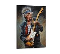 FCOJE Guitarist Keith_Richards (2) Canvas Poster Bedroom Decor Sports Landscape Office Room Decor Gift 12x18inch(30x45cm)