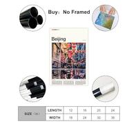 FCOJE Introduction to Asian International Cities, China, Beijing Travel (2) Canvas Art Poster And Wall Art Picture Print Modern Family Bedroom Decor Unframe