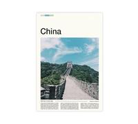 FCOJE Introduction to Asian International Cities, China Tourism (7) Poster Print for Teen Boys Room Canvas Wall Art Canvas Painting Print Unframe 20x30inch