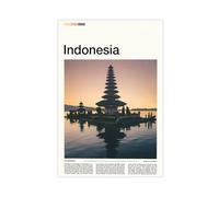 FCOJE Introduction to Asian International Cities, Indonesia Tourism (10) Art Wall Decoration Poster Family Bar Restaurant Garage Cafe Art Sign Gift Unframe