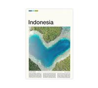FCOJE Introduction to Asian International Cities, Indonesia Tourism (5) Canvas Wall Art Print Poster For Home School Office Decor Unframe 20x30inch