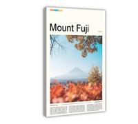 FCOJE Introduction to Asian International Cities, Japan, Mount Fuji Travel Canvas Art Poster And Wall Art Picture Print Modern Family Bedroom Decor Frame 12