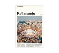 FCOJE Introduction to Asian International Cities, Kathmandu Tourism (2) Poster for Room Aesthetics Canvas Wall Art Poster And Print Unframe 24x36inch