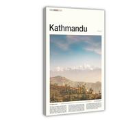 FCOJE Introduction to Asian International Cities, Kathmandu Tourism (4) Art Wall Decoration Poster Family Bar Restaurant Garage Cafe Art Sign Gift Frame 24x