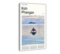FCOJE Introduction to Asian International Cities, Koh Phangan Tourism (3) Canvas Wall Art Print Poster For Home School Office Decor Frame 16x24inch