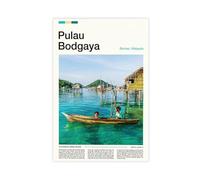 FCOJE Introduction to Asian International Cities, Malaysia, Pulau Travel Canvas Art Poster And Wall Art Picture Print Modern Family Bedroom Decor Unframe 24