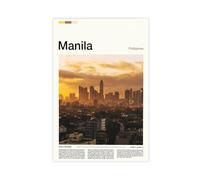 FCOJE Introduction to Asian International Cities, Philippines Travel, Manila (3) Poster Bedroom Canvas Decor Sports Landscape Office Room Decor Gift Unframe