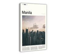 FCOJE Introduction to Asian International Cities, Philippines Travel, Manila (4) Poster Bedroom Canvas Decor Sports Landscape Office Room Decor Gift Frame 1