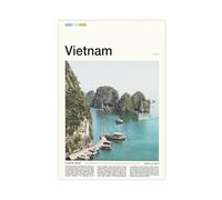 FCOJE Introduction to Asian International Cities, Vietnam Travel (6) Poster Bedroom Canvas Decor Sports Landscape Office Room Decor Gift Unframe 20x30inch