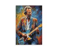 FCOJE Rock Guitarist Eric_Clapton (1) Poster Canvas Artwork Prints Rustic Farmhouse Decorations for Living Room Bathroom Bedroom 12x18inch(30x45cm)