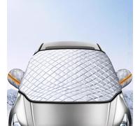 FCOLTIFQ Car Windscreen Cover For Peugeot 2008 e-2008 2020-2023, Winter Magnetic Windscreen Frost Snow Cover Sun Shade Ice Protection Foils Windscreen Sunshade Windshield Covers Sun UV Dust,B/Orange
