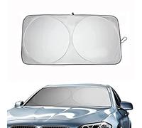 FCOLTIFQ Car Windscreen Sun Shade for Ford Fiesta | Fiesta Plus/Titanium 2008-2022, Foldable Windshield Sunshade Cover Visor Sunshades Sun Shade Block UV Rays Sun Visor Protector Interior Accessories