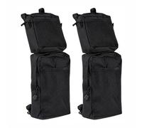 FCOUIID ATV Fender Bags - Snowmobile Rear Tank Saddle Storage Organizer Hunting Cargo Tool Pocket for Motorcycle UTV Dirt Bike, 2 Pcs (Black)