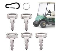 FCOUIID Golf Cart Key Replacement Yamaha 8002, Compatible with Select Yamaha PTV Models JU6-H2511-10 ELI80-0287, Replacement Keys with Keychain, 5 Pack