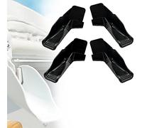 FCOUIID RV Rain Gutter Spouts with Extensions - Roof Rail Gutter Drain Protect Accessories for Van, Travel Trailer, 2 Left & 2 Right (Black)