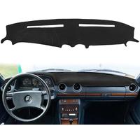Fcovergurus Dash Cover Mat Custom Fit for 1977-1985 Mercedes Benz Series Without Cutout for Speakers, Dashboard Cover Pad Carpet Protector (Black) F143