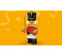 FCP LEGO Series 23 Nutcracker Soldier Minifigure 71034 (Bagged), Yellow,green