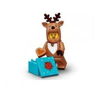 FCP LEGO Series 23 Reindeer Minifigure 71034 (Bagged), Yellow,green
