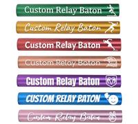 FCQIANKM Custom Track Field Relay Batons Personalized Aluminum Relay Baton for Race Equipments for Running Race Team Suitable for Outdoor Sports Practice Athlete School Teaching