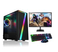 FCS Gaming PC Computer Bundle Intel Quad Core i5 16GB 1TB Win 10 2GB GT730