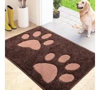 FCSDETAIL Dirt Trapper Indoor Door Mat 50 x 80 cm, Machine Washable Entrance Rug, Super Absorbent Dog Doormat, Non-slip Inside Floor Mat for Front Doors, Back Doors, Entryway, Muddy Shoes & Paws