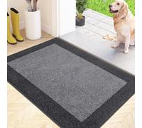 FCSDETAIL Dirt Trapper Indoor Door Mat 50 x 80 cm, Non-slip Entrance Rug, Machine Washable Dog Doormat, Inside Floor Mat for Entryway, Muddy Shoes & Paws