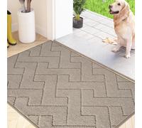 FCSDETAIL Dirt Trapper Indoor Door Mat 60 x 90 cm, Machine Washable Entrance Rug, Super Absorbent Dog Doormat, Non-slip Inside Floor Mat for Entryway, Muddy Shoes & Paws