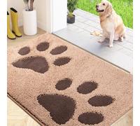 FCSDETAIL Dirt Trapper Indoor Door Mat, 80 x 120 cm, Machine Washable, Non-slip, Beige, Rectangular Doormat