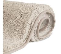 FCSDETAIL Non-slip Shaggy Bath Rugs Carpets 60X90 cm, Machine Washable Floor Mat with Water Absorbent Soft Microfibers for Tub, Shower and Bath Room